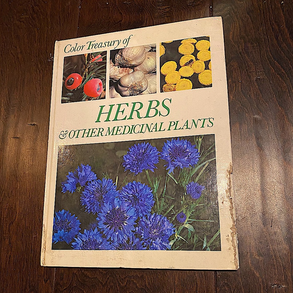 1972 Color Treasury of Herbs & Other Medicinal Plants Gardening Book